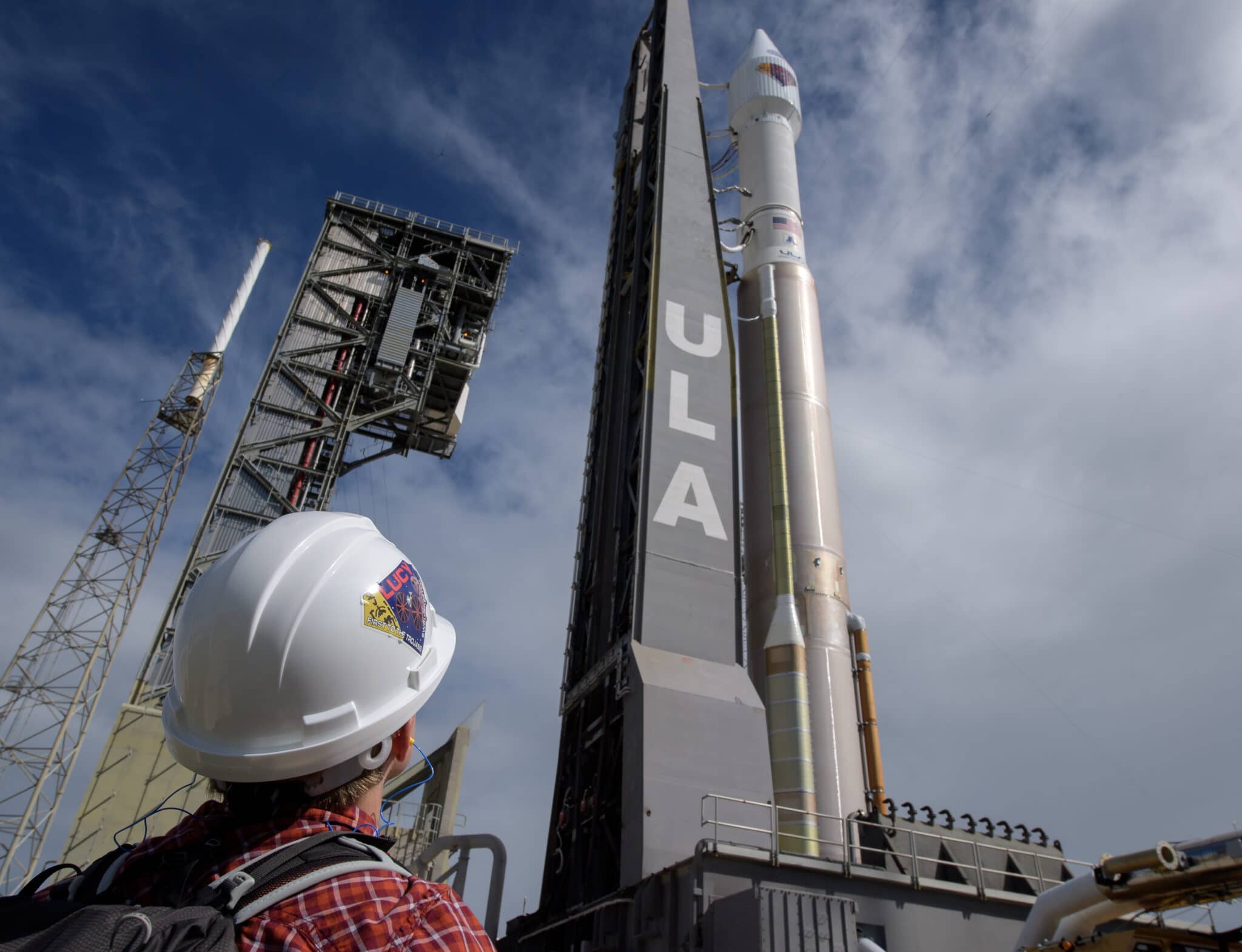 Il razzo Atlas V con a bordo la sonda Lucy. Crediti: Nasa