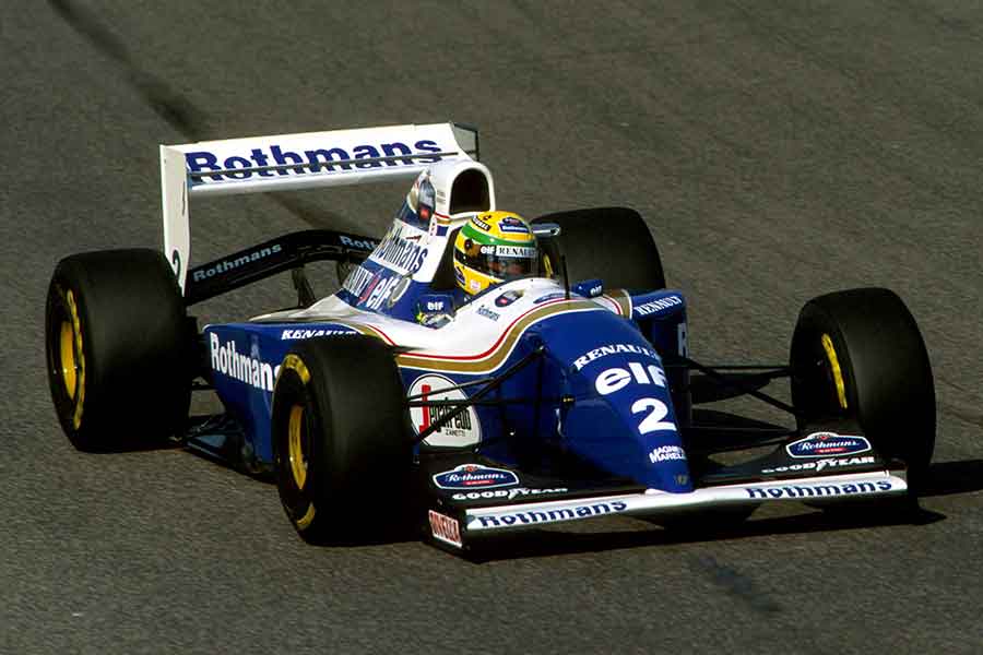 Ayrton Senna in azione con la Williams FW16Credits: Fuori Pista