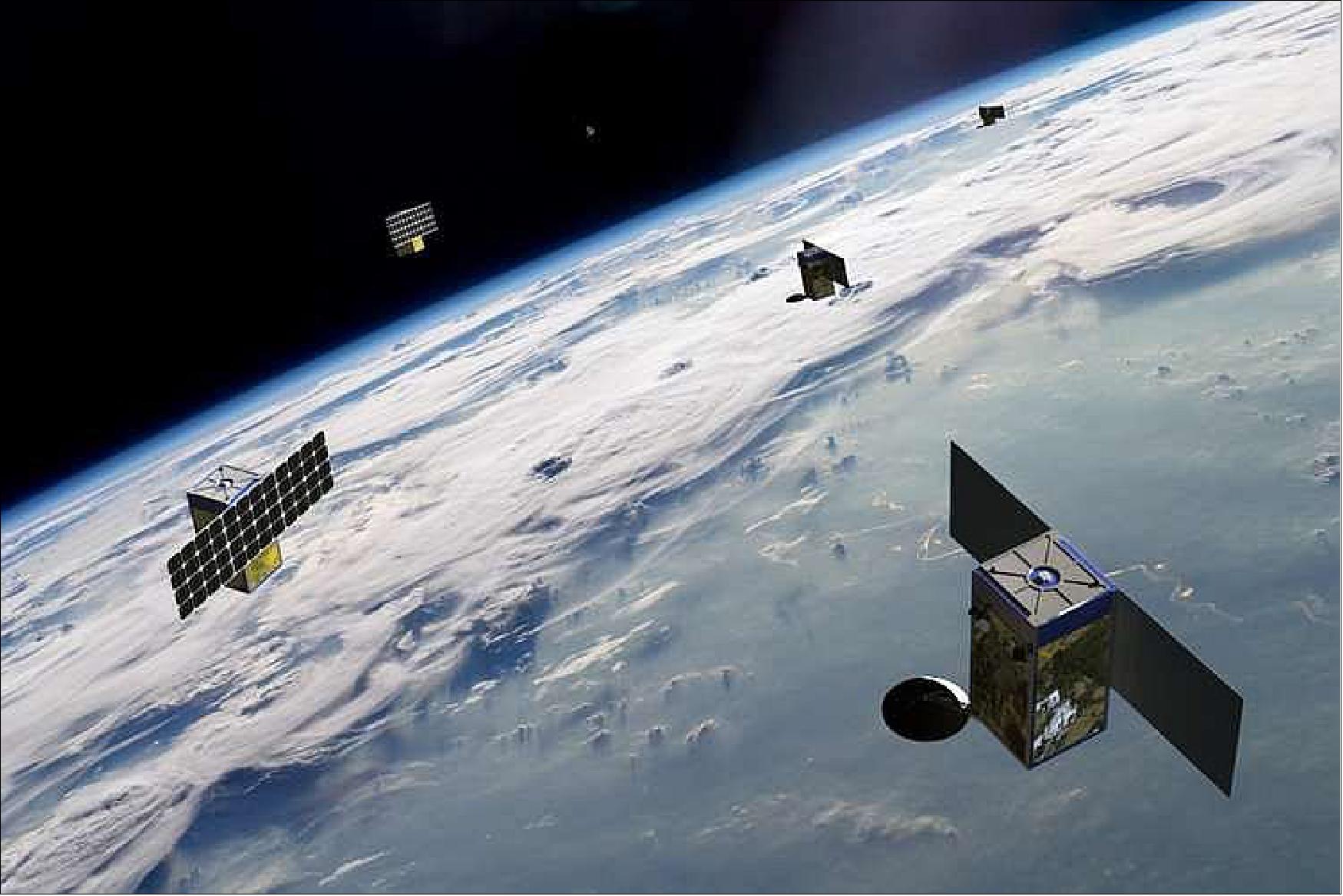 Costellazione BlackSky per l'osservazione terrestreCrediti BlackSky Globas