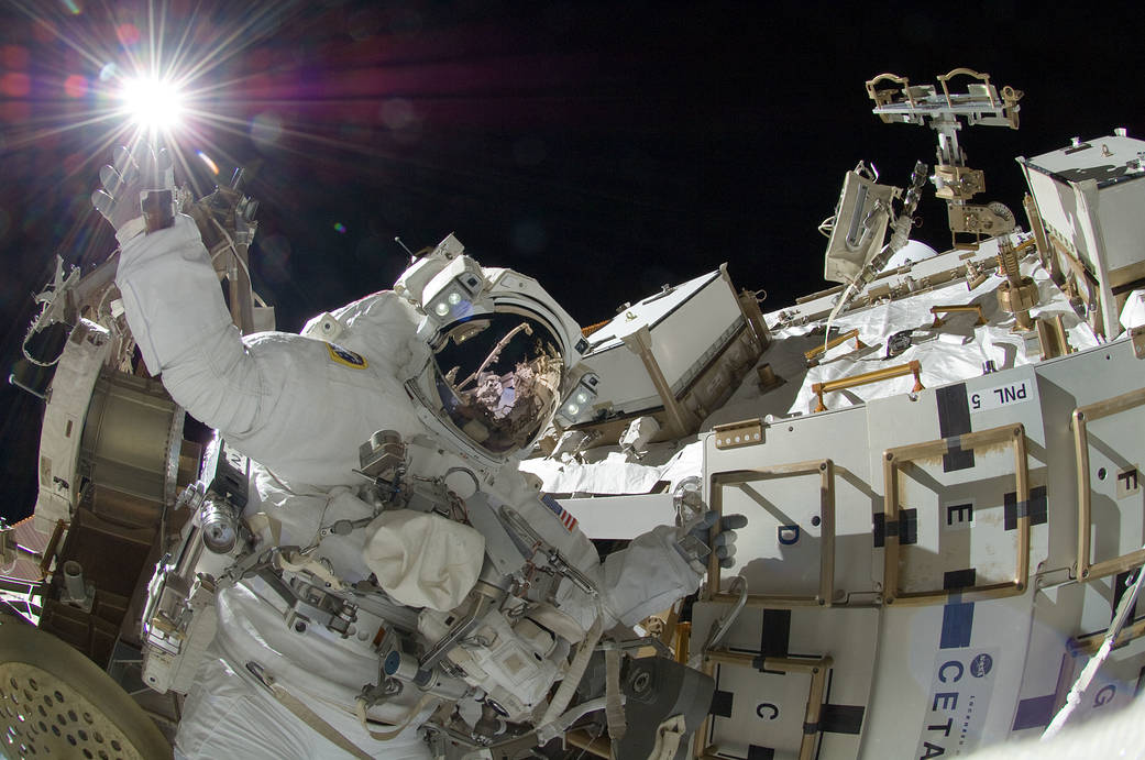 EVA extravehicular activity Credits: NASA