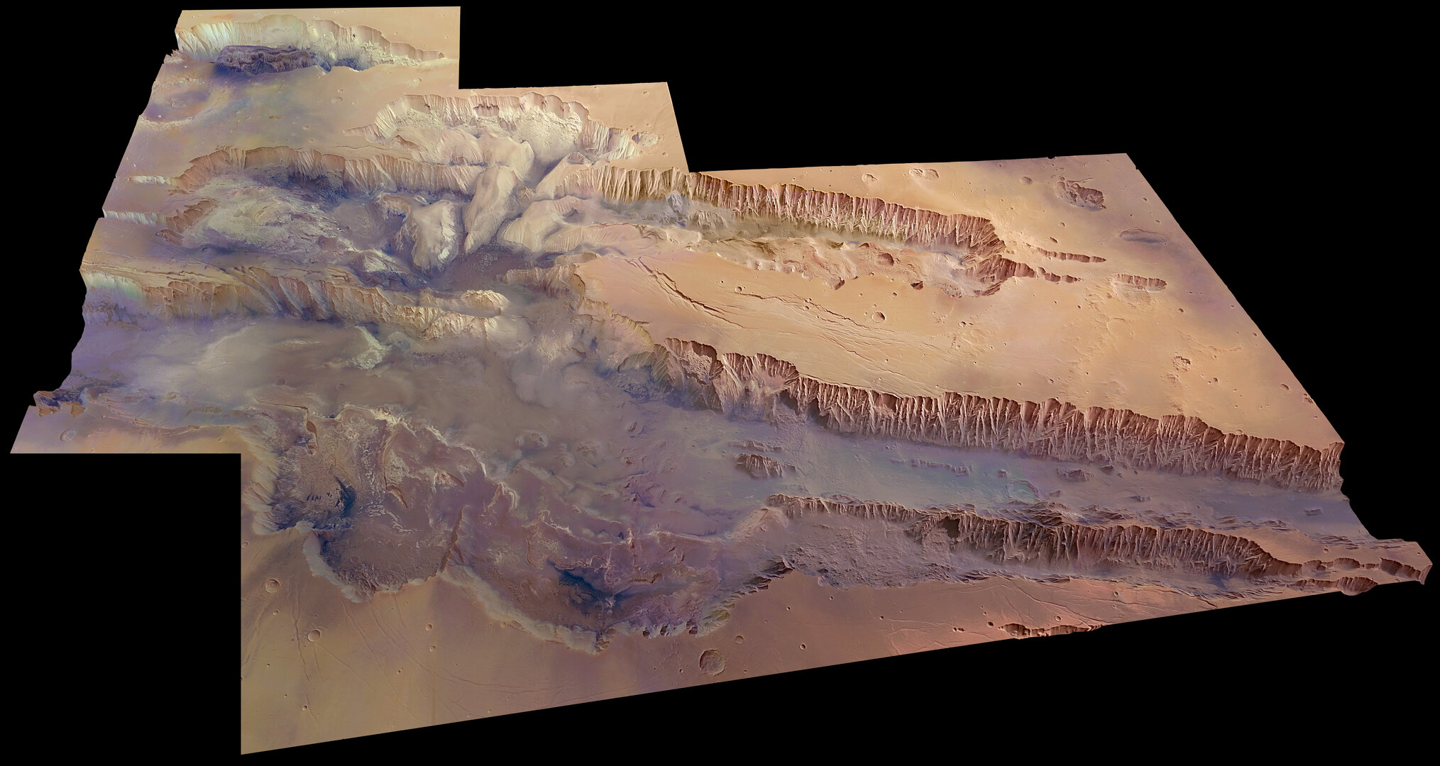 Valles Marineris, il più grande sistema di canyon del Sistema Solare. Credits: ESA