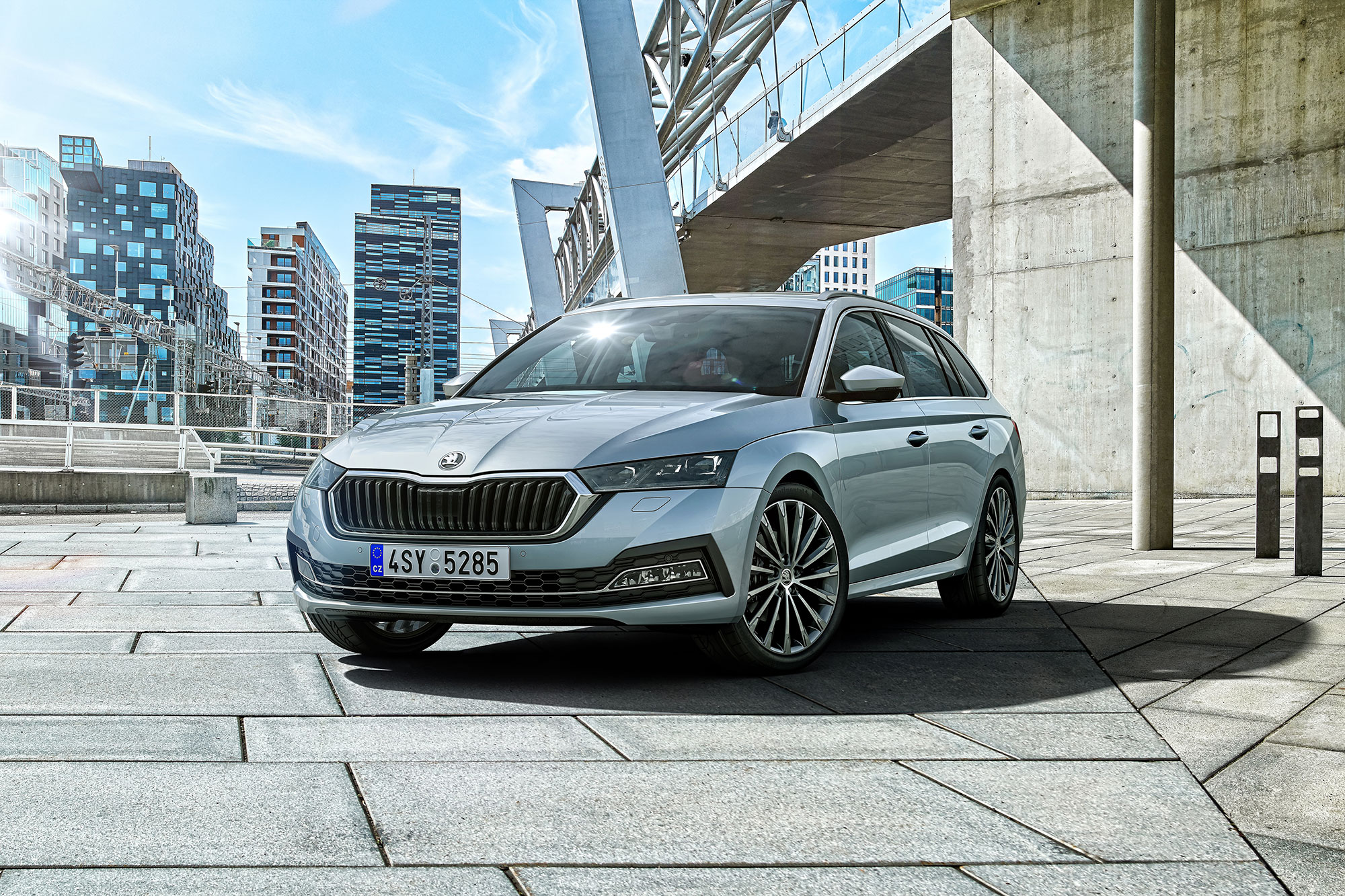 La Skoda Octavia Wagon, migliore per consumi fra le auto a metano. Credit: Skoda Media Storyboard
