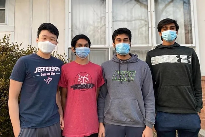 Il team di Atheia, da sinistra:  Eugene Choi, Irfan Nafi, Raffu Khondaker, and Pranav Ravella. Credits: IEEE
