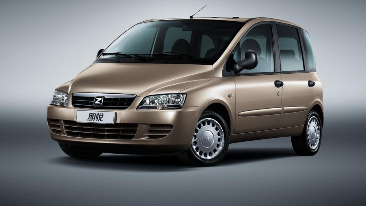 Fiat Multipla: quando venne commercializzata in Cina con il motore elettrico sotto il nome Zotye - 