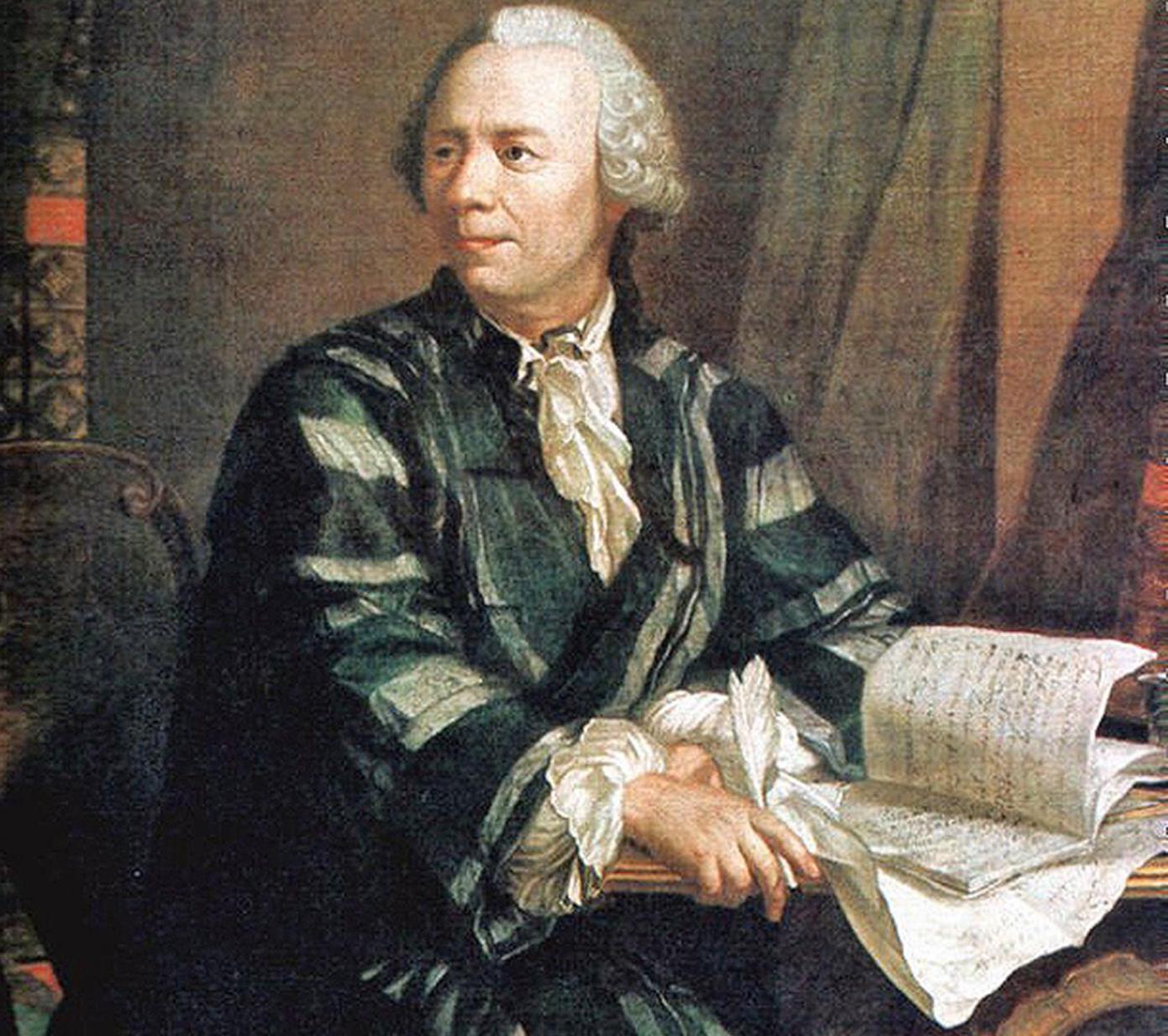 Leonhard Euler. credits: Dipinto di Jakob Emanuel Handmann.