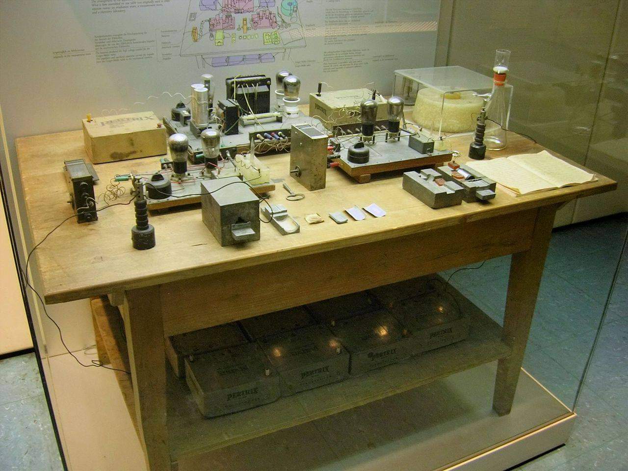 I primi esperimenti per stabilire la fissione. Credits: Nuclear Fission Deutsches Museum