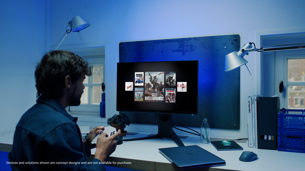 Concept Nyx permette di accedere a ogni gioco su qualsiasi piattaforma. Fonte:  DELL