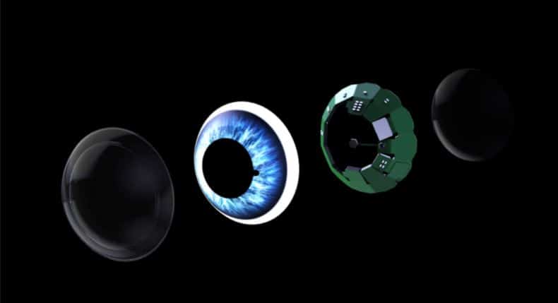 Le lenti a contatto per la realtà aumentata di Mojo Vision. Fonte: Mojo Vision