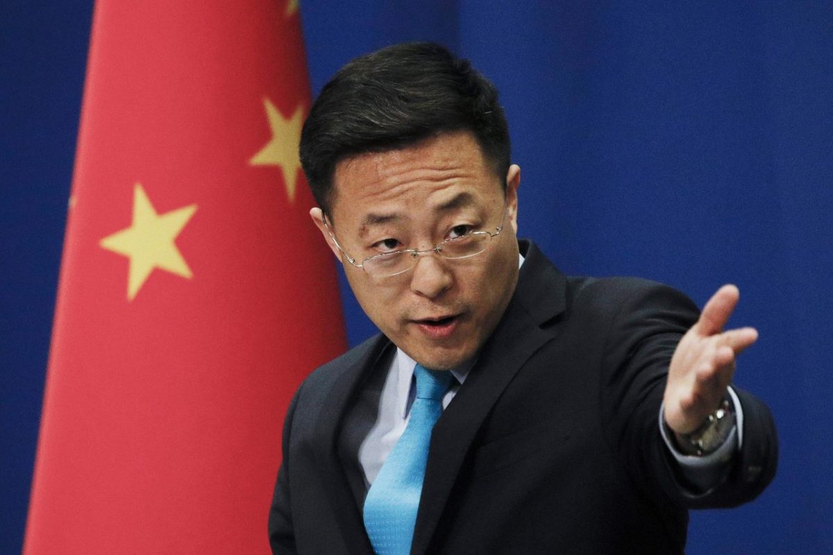 Zhao Lijian. Crediti: AP Photo/Andy Wong, File