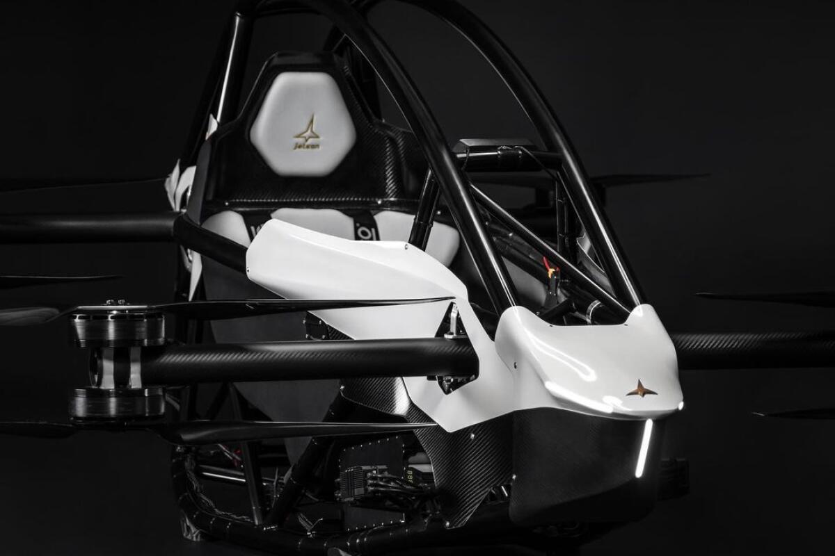Jetson ONE, il primo velivolo elettrico monoposto con capacità VTOL - Il velivolo eVTOL Jetson ONE.