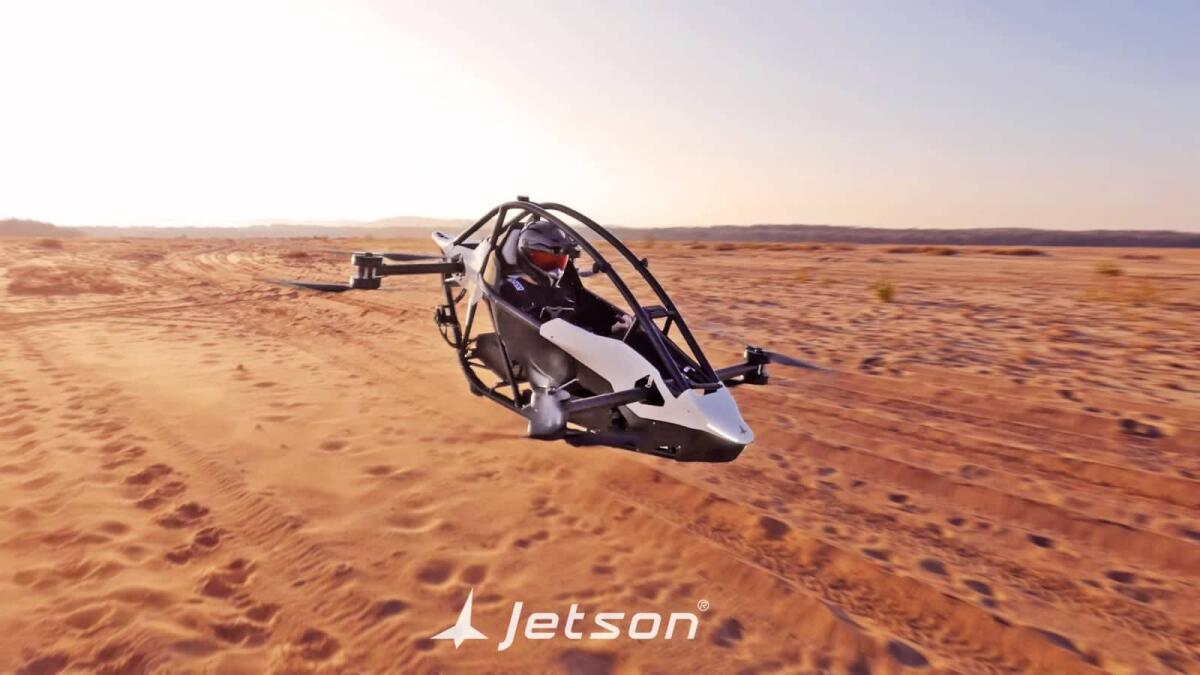 Jetson vola con ONE small, il primo eVTOL monoposto pieghevole - Credits: Jetson