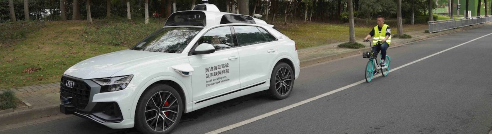 La Q8 usata per i test su strada della guida autonoma