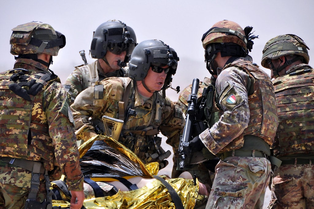 Credits: "Simulated casualty" by The U.S. Army is licensed under CC BY 2.0.