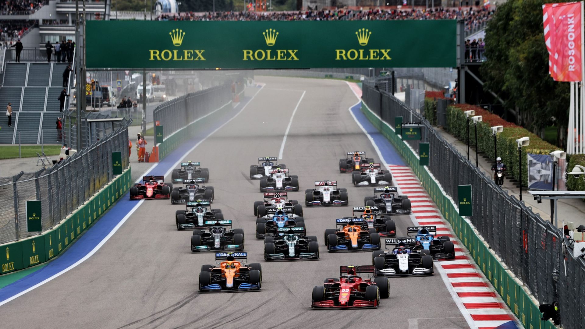 La partenza del GP di Russia 2021