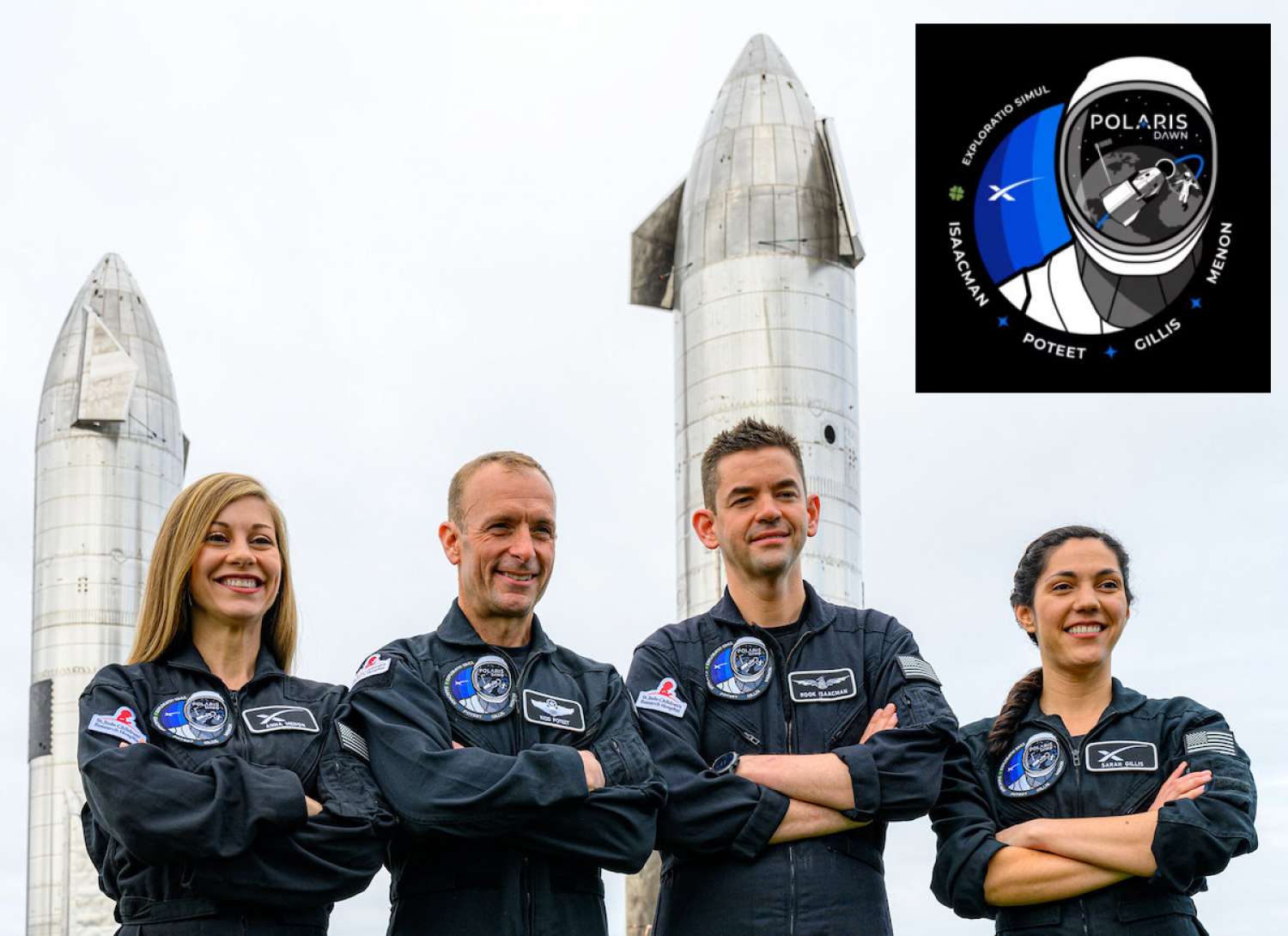 Equipaggio Polaris. Credit: SpaceX