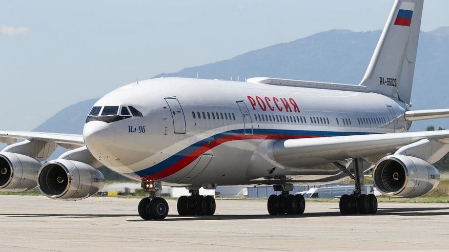 Visuale del Il-96-300PU, l'Air Force One russo. Credits: Sergey Bobylev/Sputnik