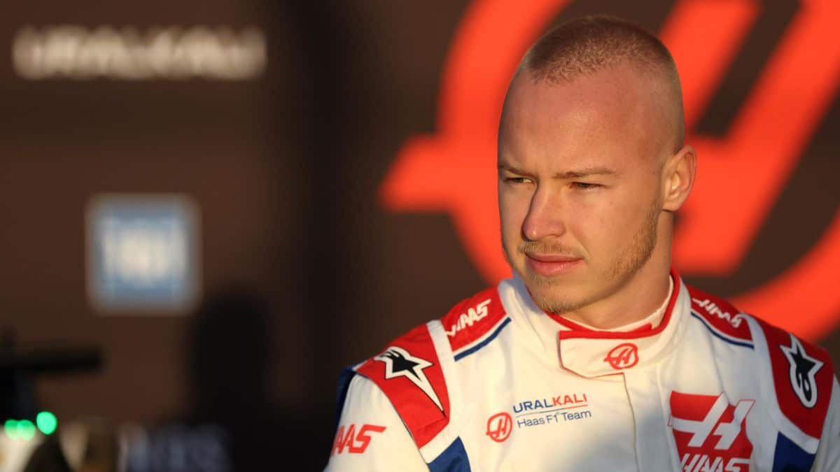 Nikita Mazepin, pilota della scuderia americana Haas con sponsor Uralkali (anch'esso russo)