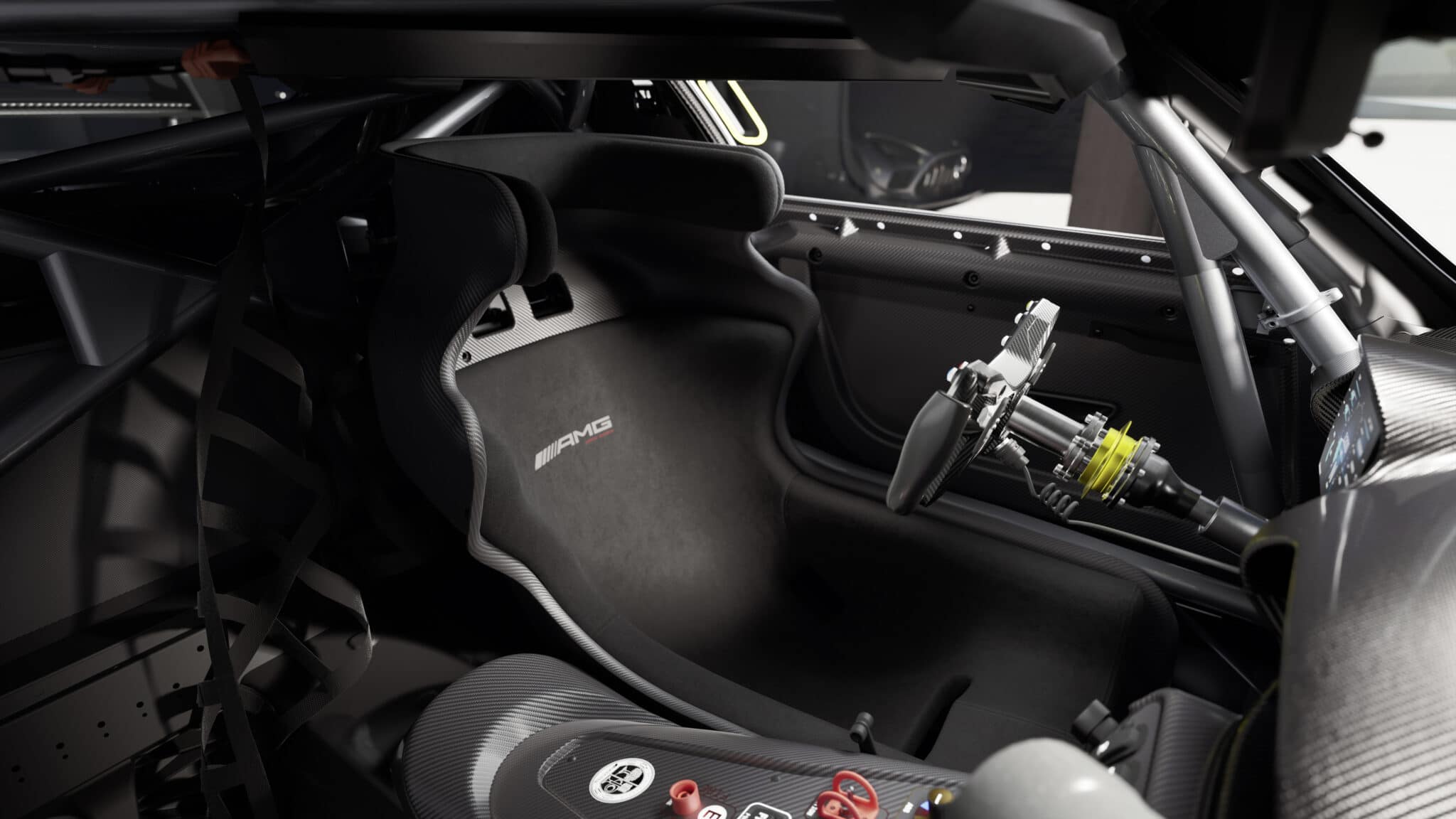 Abitacolo Mercedes AMG GT Track Series