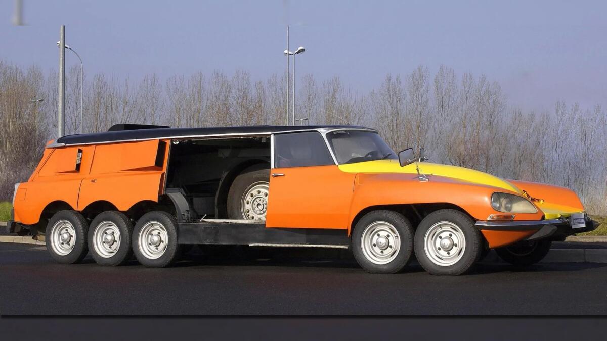 Michelin PLR: la Citroen con 10 ruote e 2 motori V8 realizzata nel 1972 - 