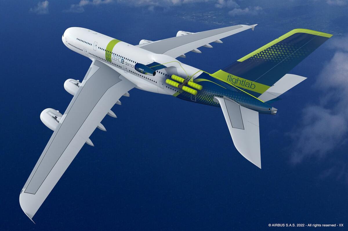 Airbus sceglie la propulsione ad idrogeno per emissioni zero sui velivoli commerciali - 