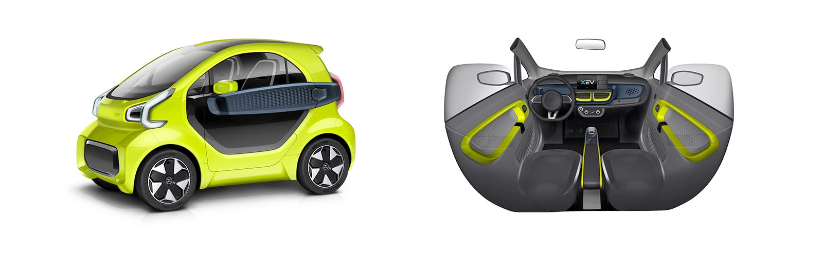 Il modello Yoyo di Xev usato da Enjoy. Credits: Xevcars.it