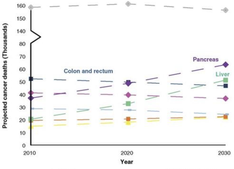 Morti per cancro previste entro il 2030 - Credits: American Association for Cancer Research.