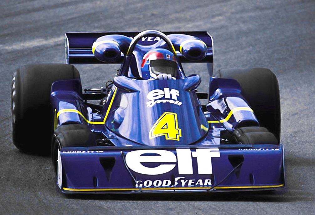 La prima versione della Tyrrell P34 con 6 ruote