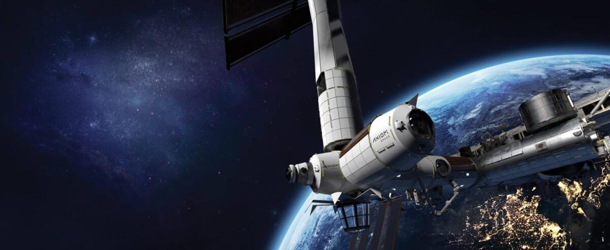 Thales Alenia Space a lavoro sulla stazione spaziale Axiom - stazione spaziale Axiom, Thales Alenia Space. Credits: Axiom Space