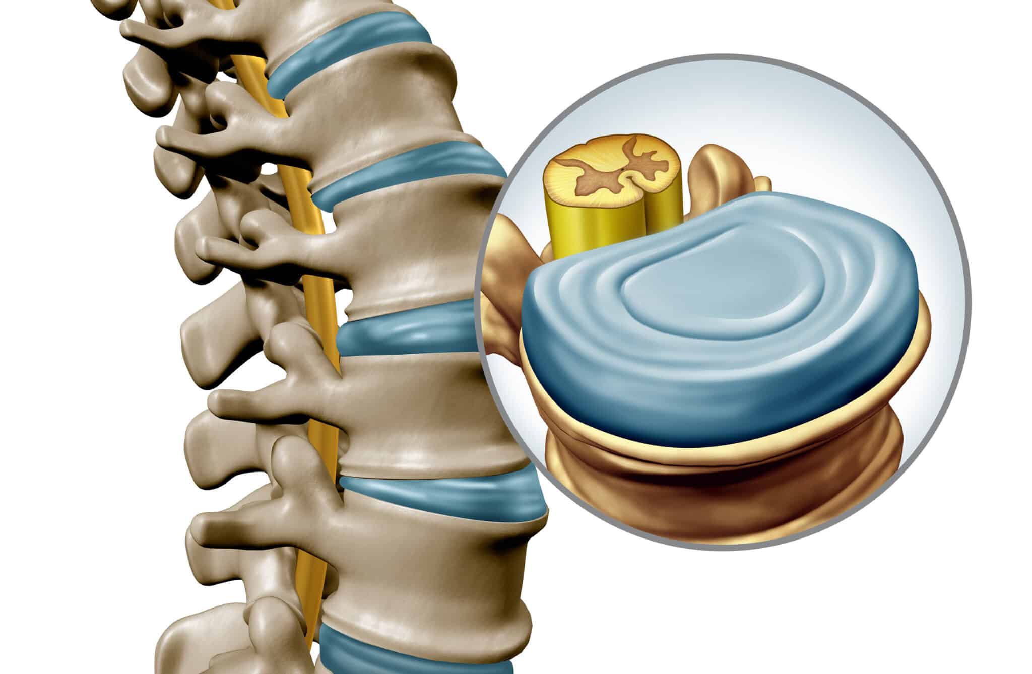 Disco intervertebrale (ingrandimento). Credits: My Personal Trainer