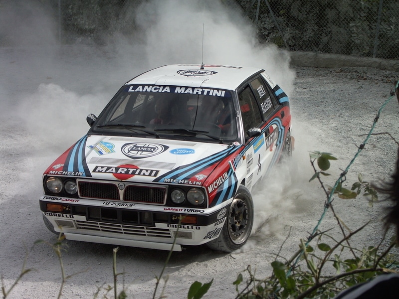 La Lancia Delta Integrale, vettura che ha scritto la storia dei rally negli anni '90. Credits: Albmartiniracing at Italian Wikipedia, Creative Commons Attribution-Share Alike 3.0 Unported