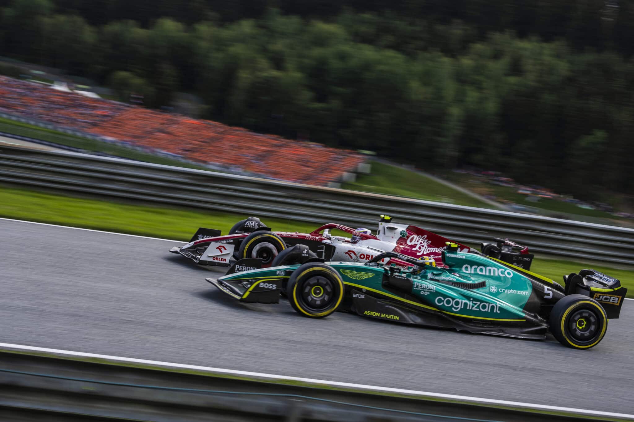 Sebastian Vettel sul circuito del Red Bull Ring