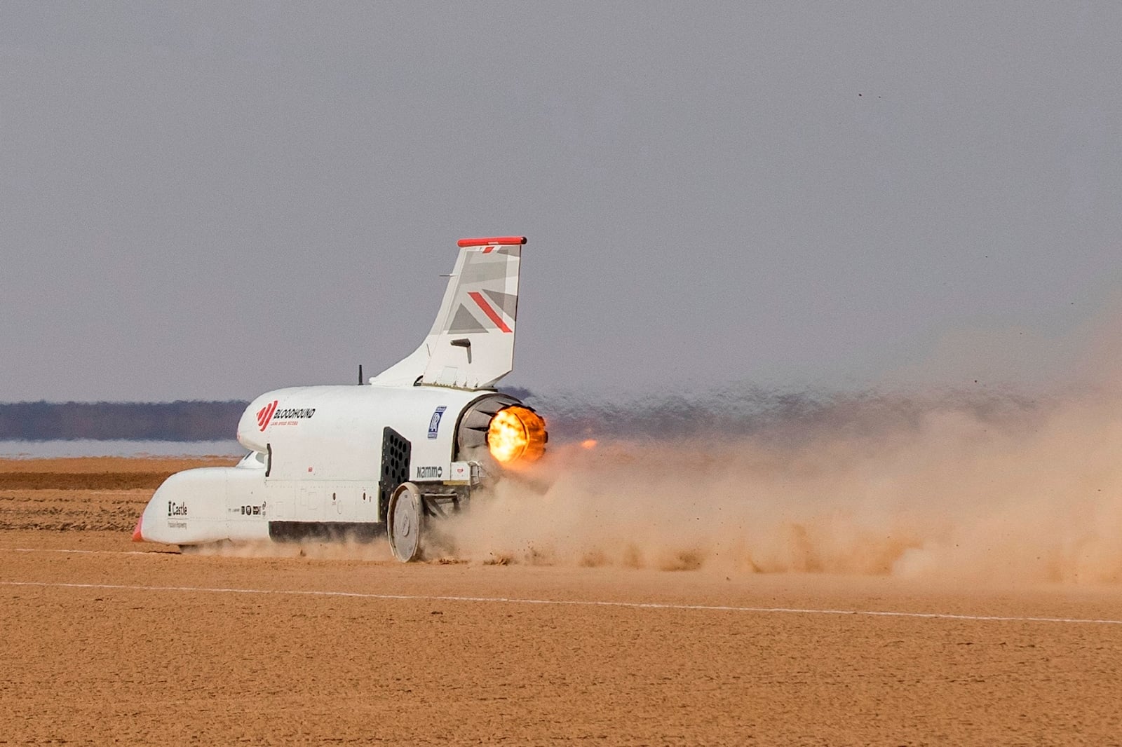 Il Bloodhound LSR durante dei test