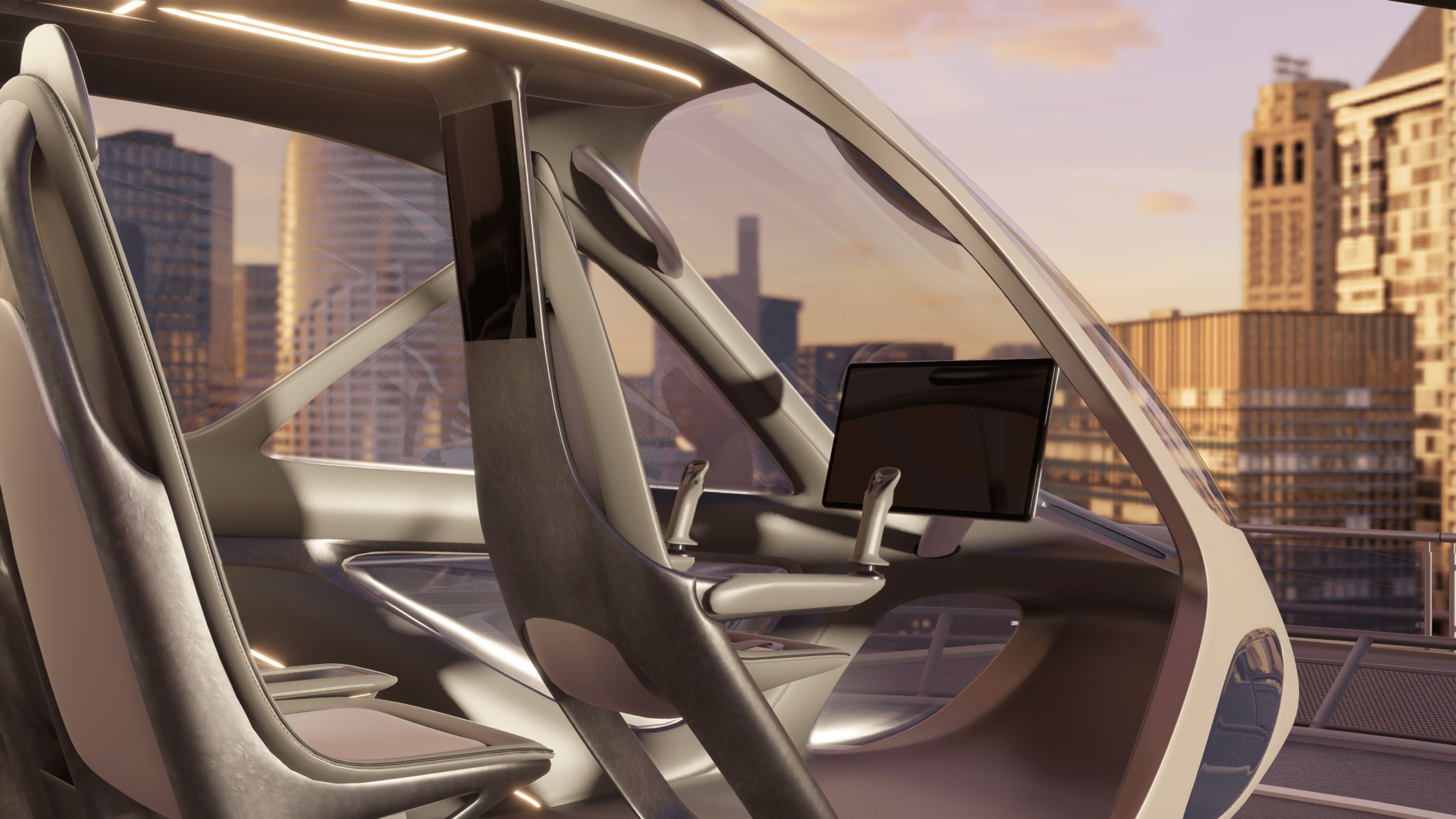 L'abitacolo del veicolo eVTOL - crediti foto: ufficio stampa Hyundai
