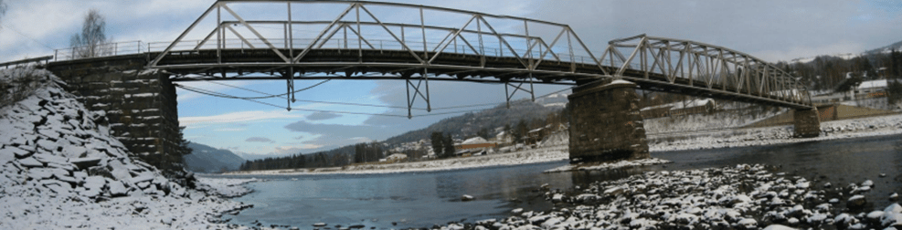 La struttura originaria del ponte sul fiume Laagen, antecedente alla realizzazione del ponte Tretten (fonte: https://intrans.iastate.edu/)