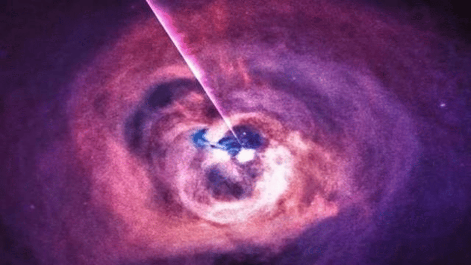 L’immagine del buco nero al centro dell’ammasso di galassie di Perseo che è possibile “ascoltare” (fonte: https://video.corriere.it/)