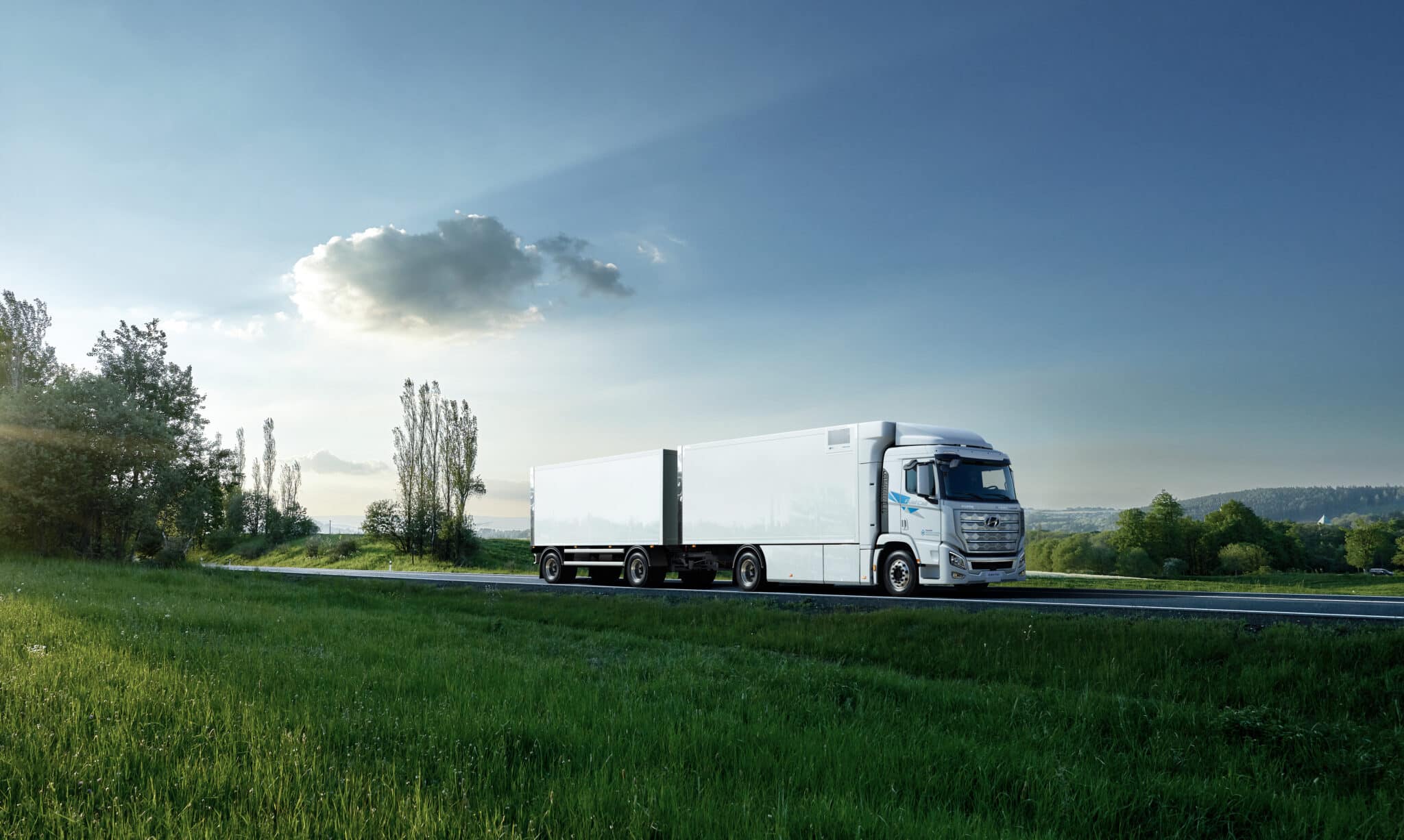 Camion ad idrogeno con celle a combustibile - Crediti foto: ufficio stampa Hyundai
