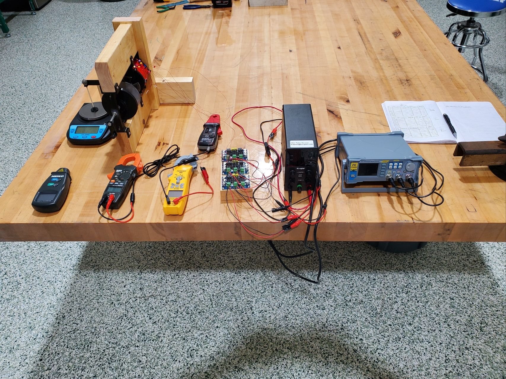 Modello in scala del motore elettrico