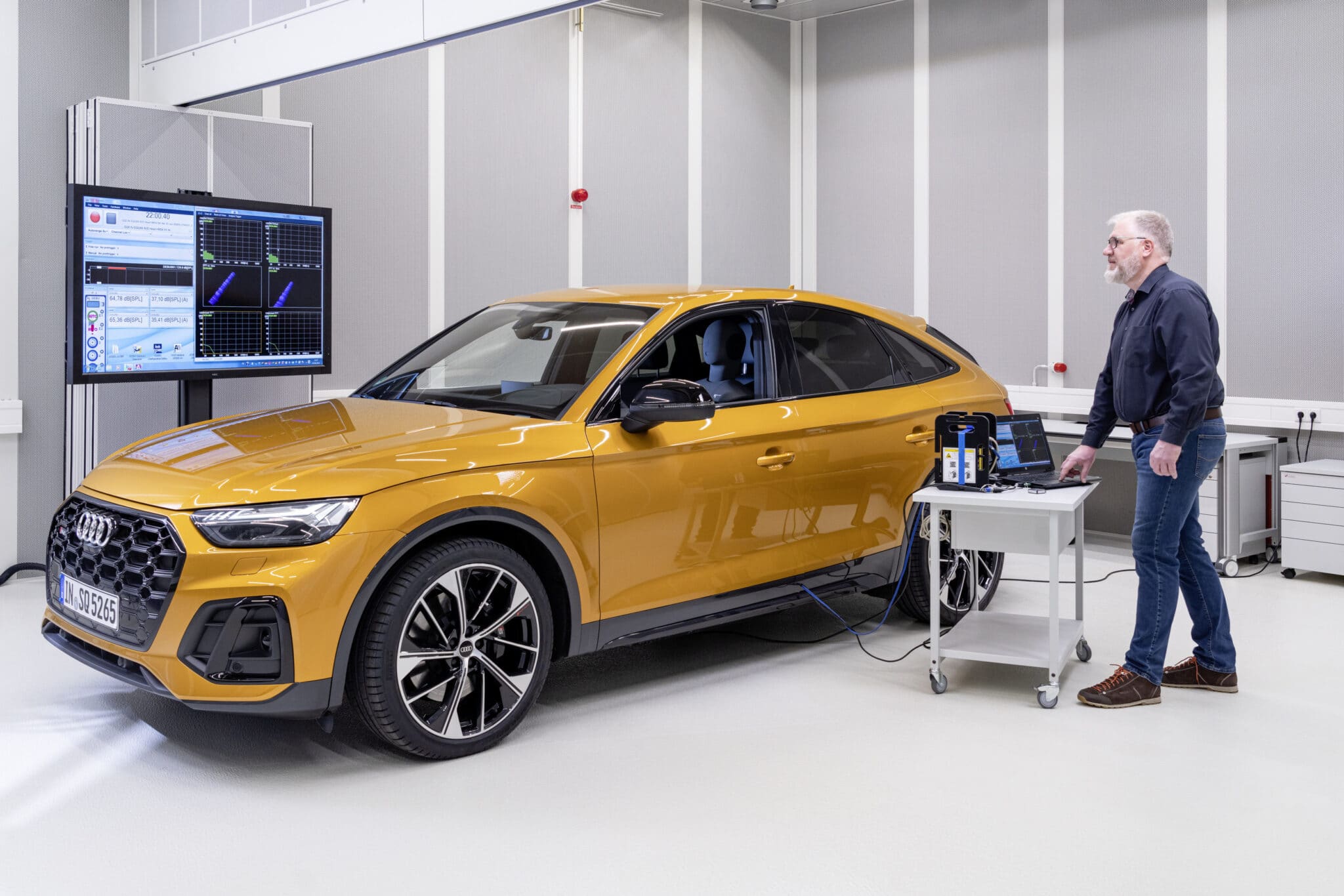 Lo studio dell'acustica dell'automobile - Crediti foto: Audi