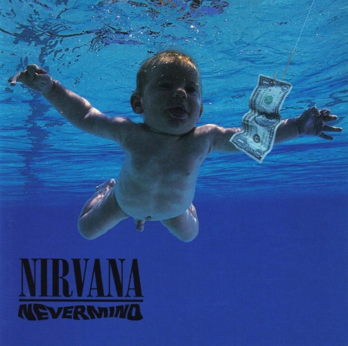 Nirvana, definitivamente chiusa la causa della copertina “Nevermind” - Un'immagine della copertina dell'album Nevermind  dei Nirvana (uscito il 24 settembre 1991) tratta dal sito web: http://heathen-hymns.blogspot.com/2011/03/nirvana-nevermind-1991.html.  ANSA / WEB +++ HANDOUT - NO SALES - EDITORIAL USE ONLY - FOTO DA 