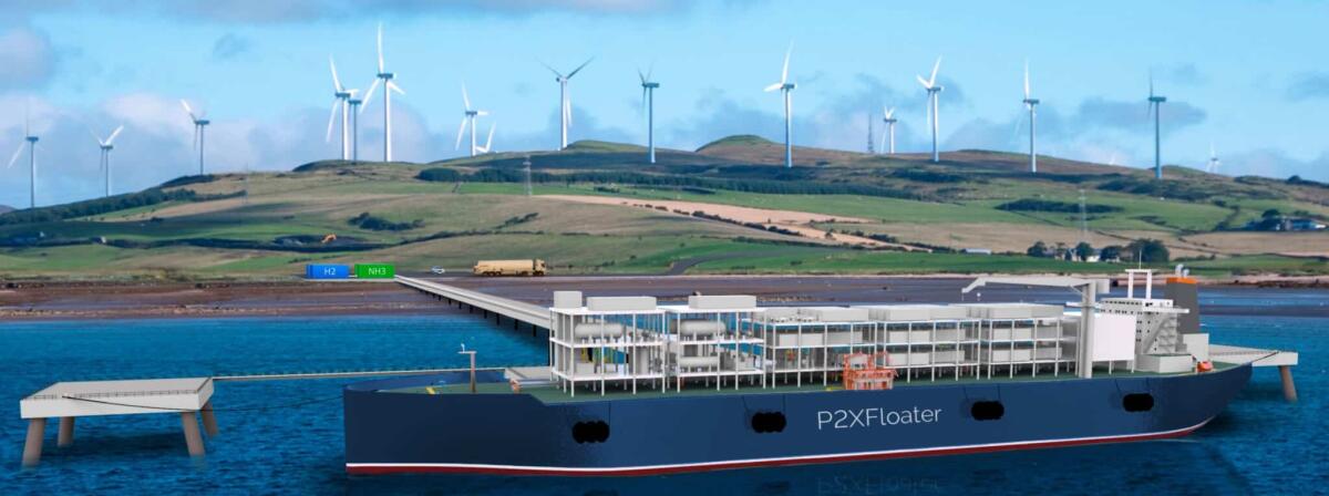 Ammoniaca verde prodotta vicino alle centrali elettriche al largo - 