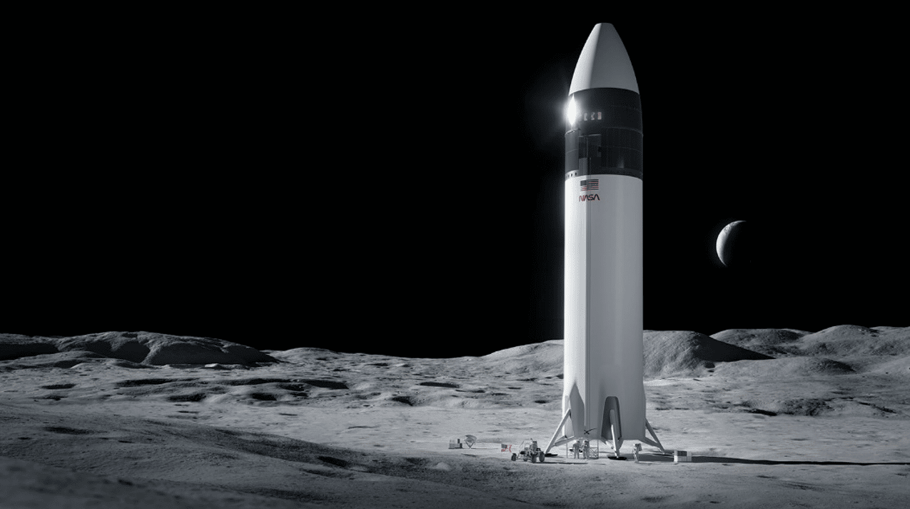 Render del Moonship. Credits: NASA/SpaceX.