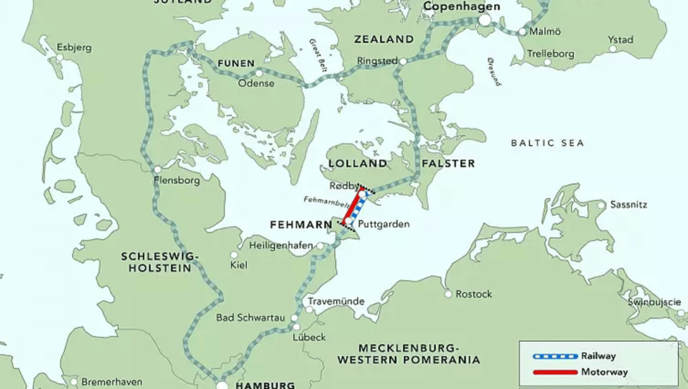 L’ubicazione del Fehmarnbelt Fixed Link. Credits: Euronews