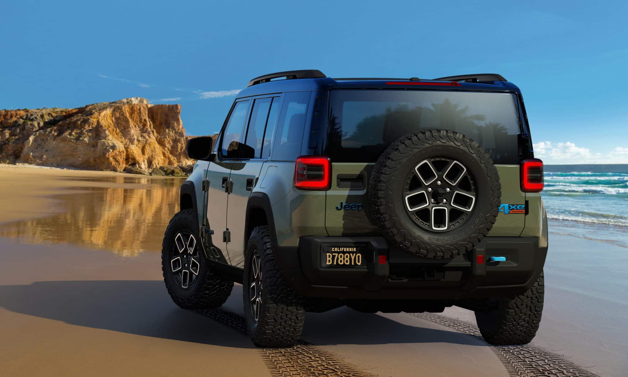 Jeep Recon, la vista posteriore