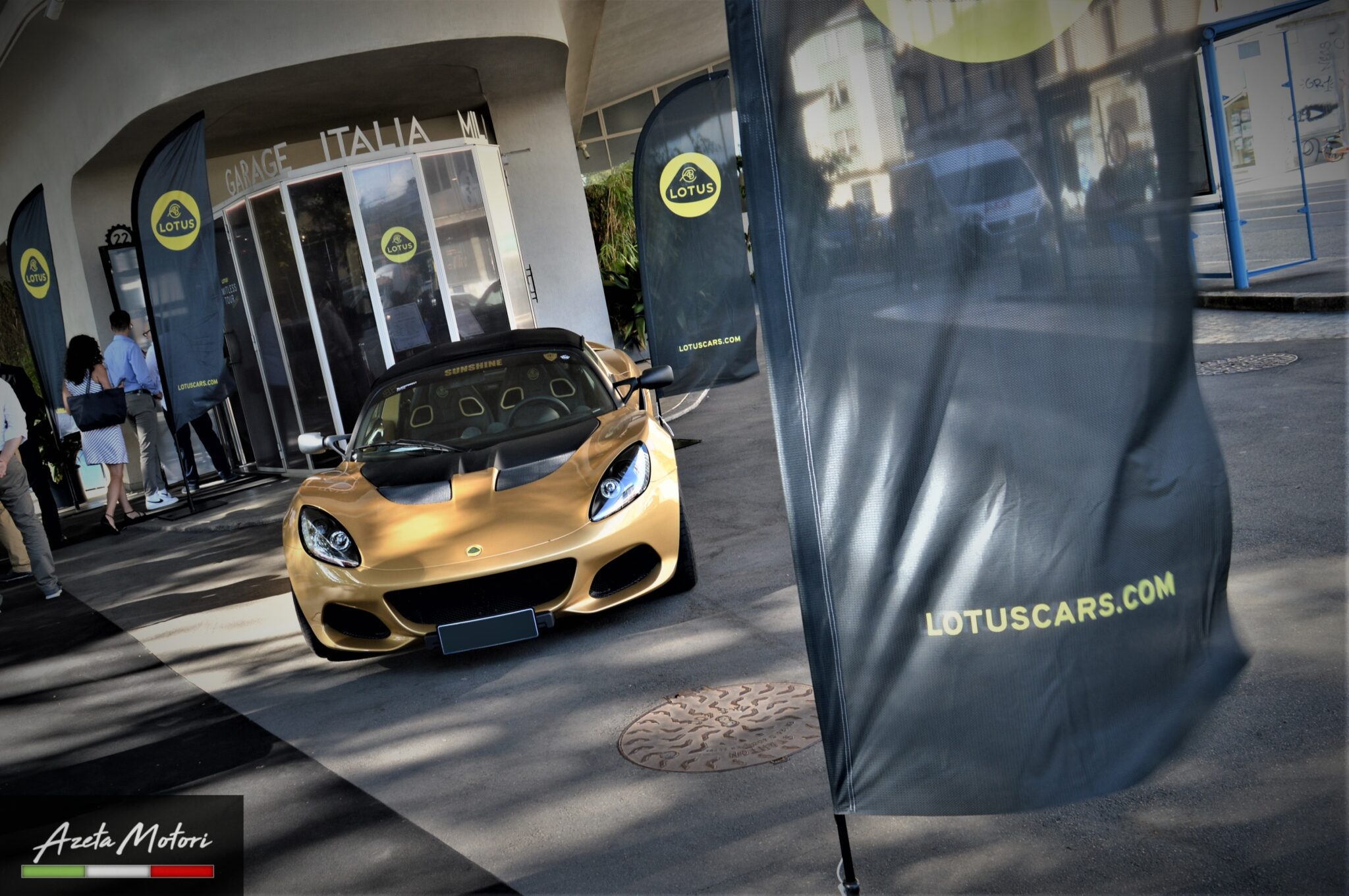 La Lotus Elise di Elisa Artioli, ambassador del brand. Credits: azetamotori.com