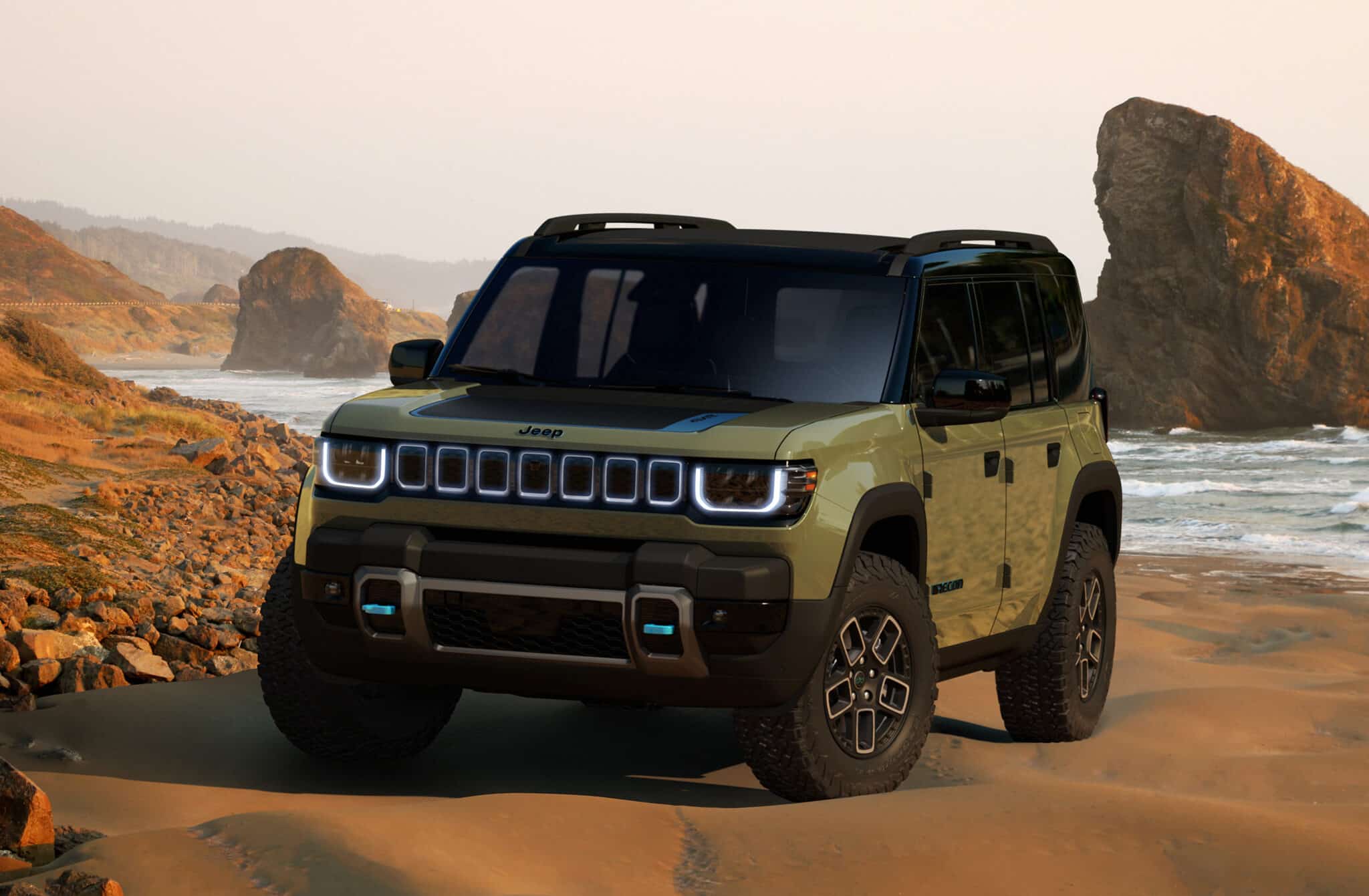 Il frontale della Jeep Recon