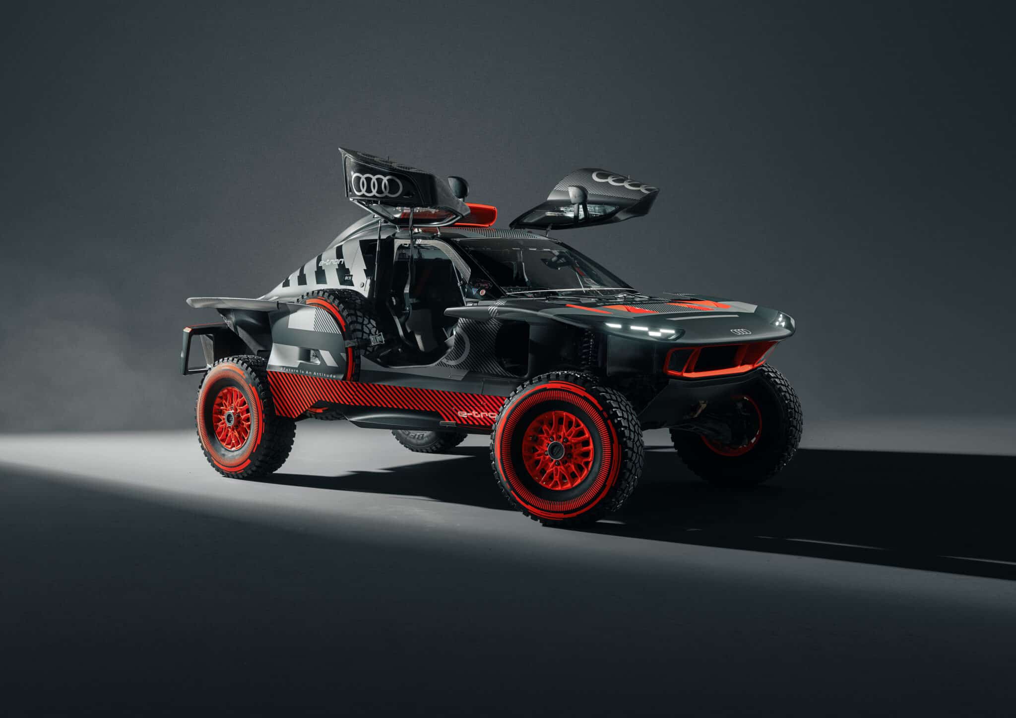 Audi RS Q e-tron E2: l'evoluzione per la Dakar 2023 sarà più leggera e più aerodinamica