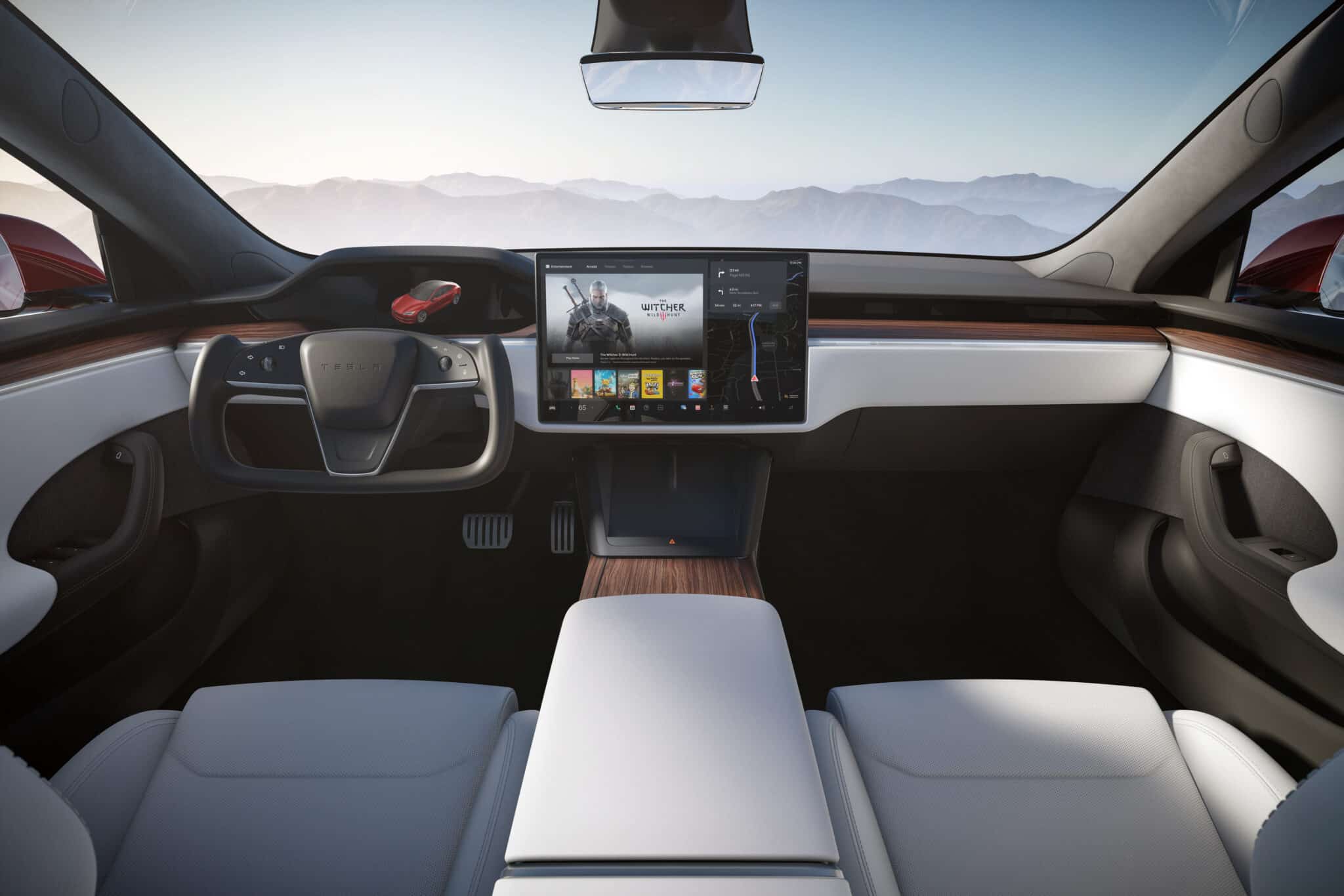 Gli interni della Model S - Crediti foto: Tesla
