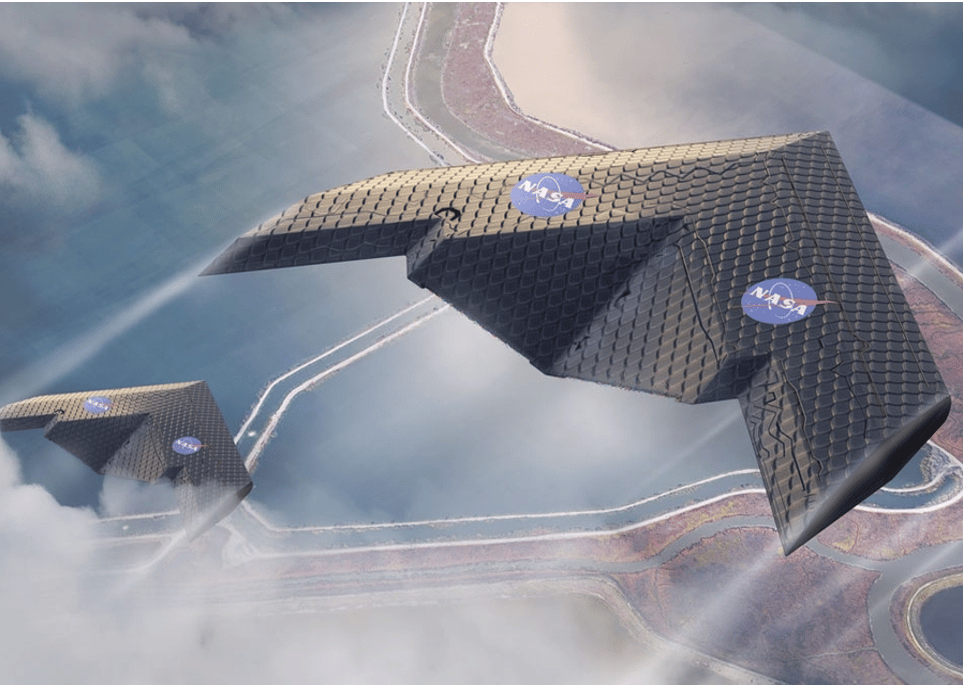 Prototipo ala deformabile MIT Credits: Eli Gershenfeld, NASA Ames Research Center