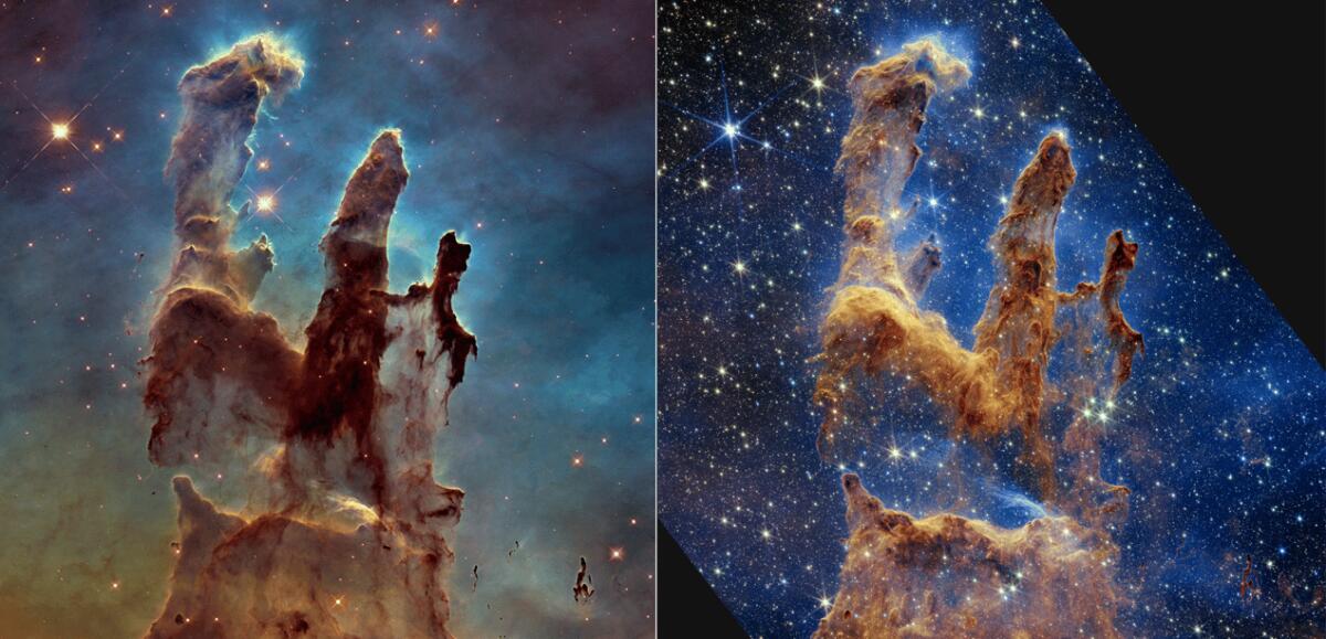 Pilastri della Creazione visti dal Telescopio James Webb: l'immagine mozzafiato - 