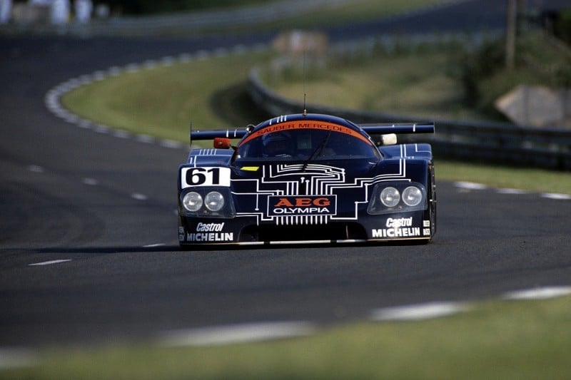 La Sauber C9 del 1988 con livrea AEG - Olympia. Credit: autosport.com